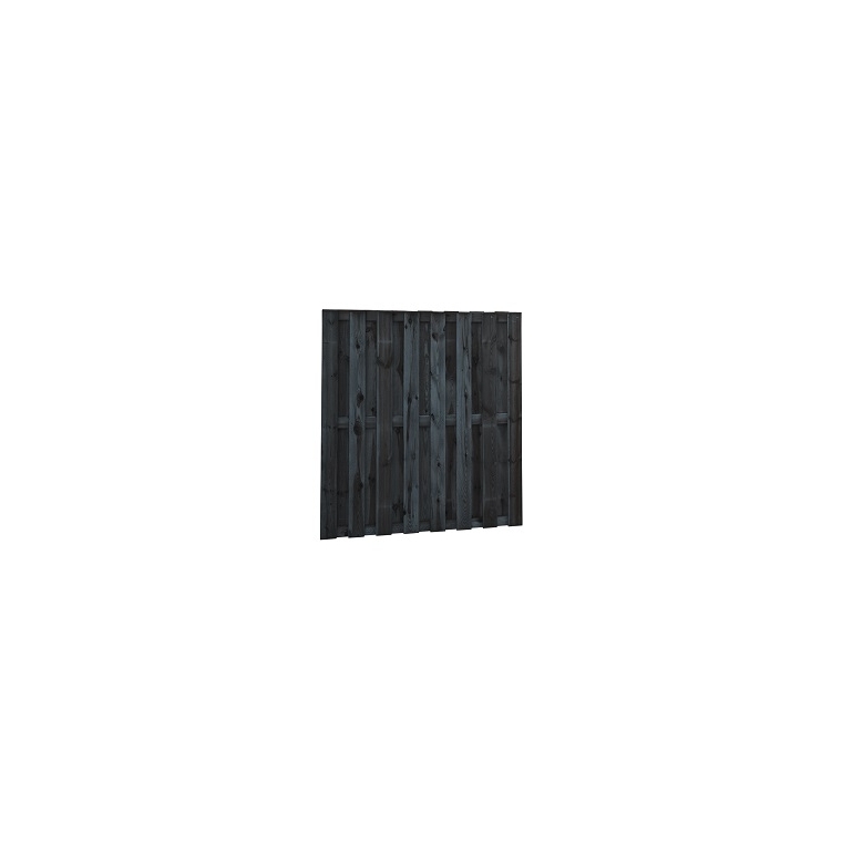 Plankenscherm Zwart Geïmpregneerd 15 Planks