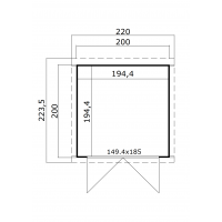 Kibo 1 200cm Onbehandeld