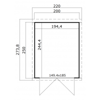 Kibo 2 250cm Onbehandeld