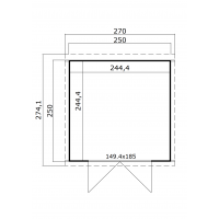 Kibo 3 250cm Onbehandeld