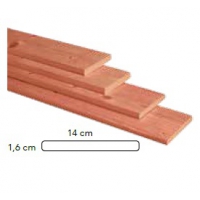 Douglas geschaafde plank 1.6x14x300cm onbehandeld