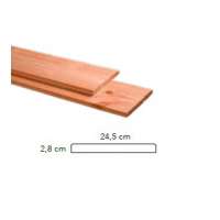 Douglas plank 2.8x24.5x400cm Groen Geimpregneerd