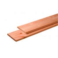 Douglas plank 1 zijde geschaafd, 1 zijde fijnbezaagd 2,8 x 19,5 x 400
cm, kleurloos ge#mpregneerd.