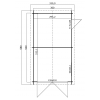 Garage Dillon 540 onbehandeld