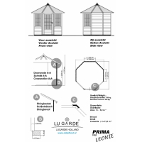 Tuinhuis Prima Leonie 250cm