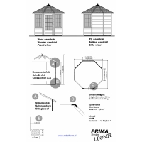 Tuinhuis Prima Leonie 250cm