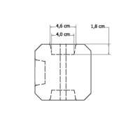 Betonpaal Antraciet Gecoat T-paal Voor Motiefsysteem