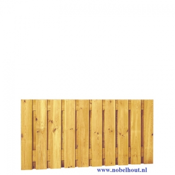 Plankenscherm Recht 21 Planks 180x89cm