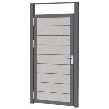 Aluminium kozijnset, 2 palen en 1 bovenregel t.b.v composiet deur.