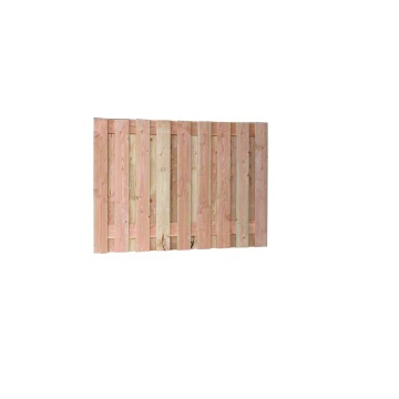 Douglas plankenscherm 19 planks fijnbezaagd 130cm