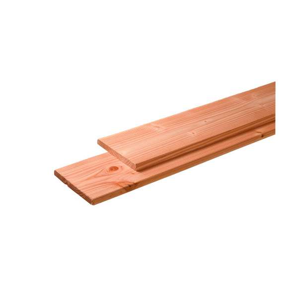 Douglas plank 1 zijde geschaafd, 1 zijde fijnbezaagd 2,8 x 19,5 x 400 cm, kleurloos ge#mpregneerd.