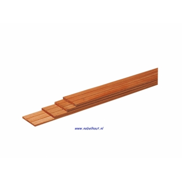 Schuttingplank Hardhout Geschaafd 1.6x14.5x395cm