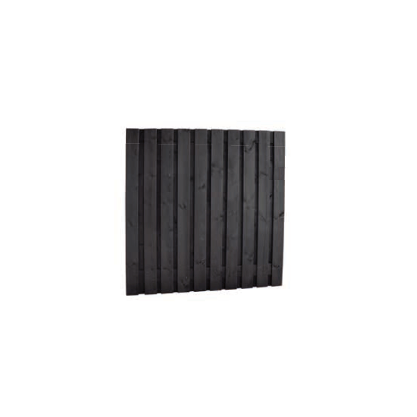 Plankenscherm 21 planks zwart gespoten