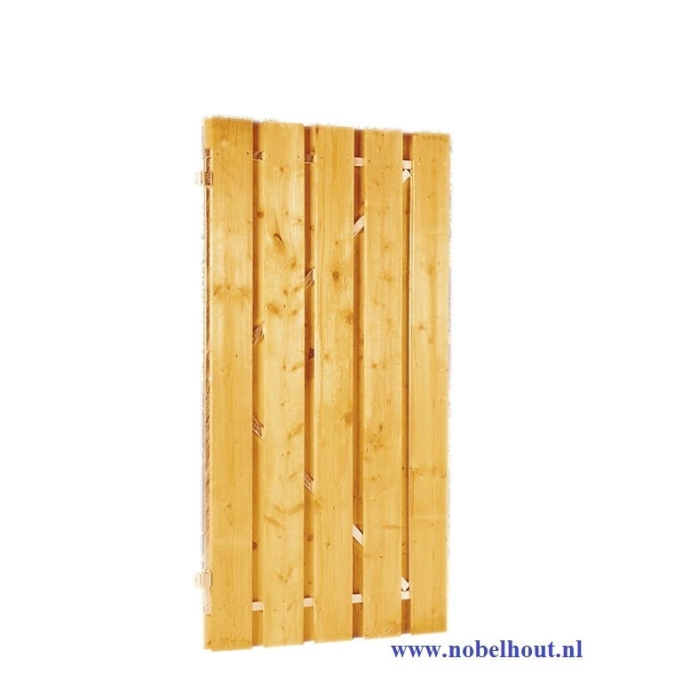 Poortdeur Grenen Staalframe 90x180cm