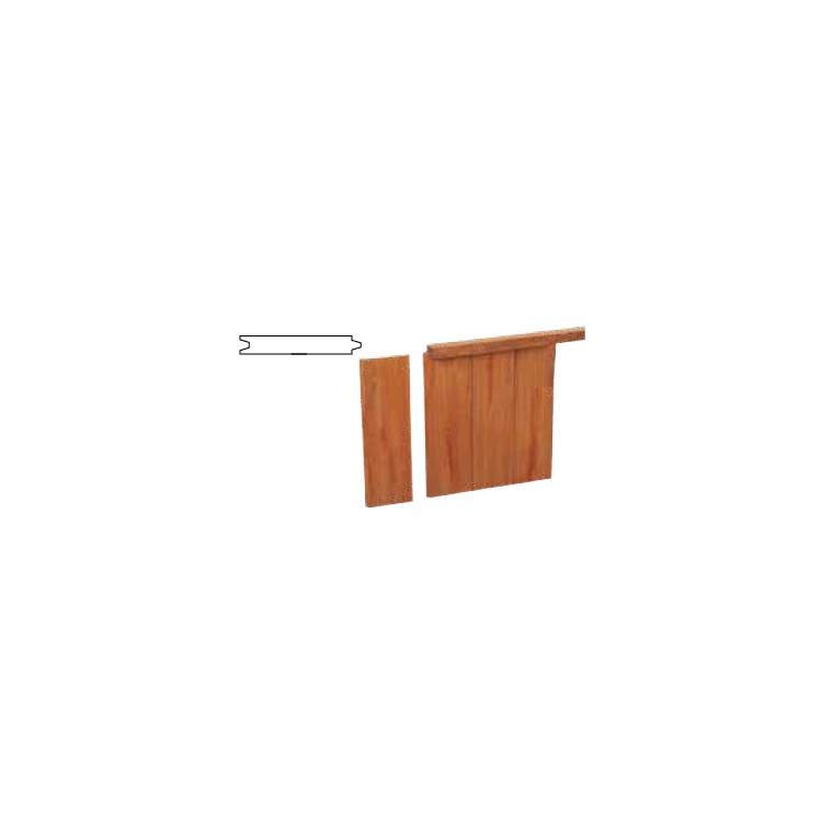 AZ Hardhouten damwand geschaafd 3.0 x 20.0 x 250 cm