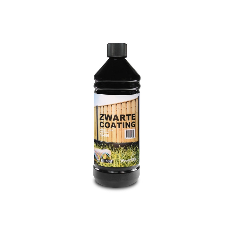 Fles zwarte coating