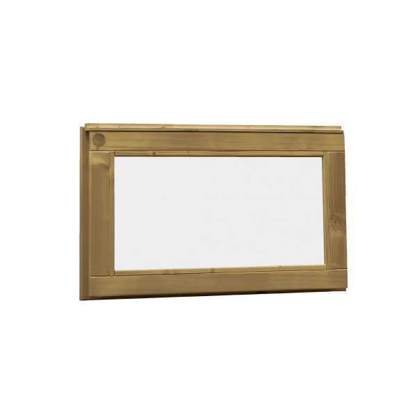 Douglas Vast Raam Melkglas Groen Geimpregneerd.